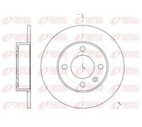 2x Disque de frein Essieu arrière plein 6616.00 REMSA pour VW SEAT