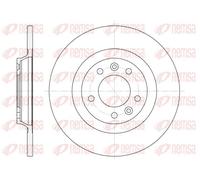 2x Disque de frein Essieu arrière plein 6690.00 REMSA pour CITROËN PEUGEOT