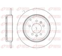 2x Disque de frein Essieu arrière plein 6692.00 REMSA pour PEUGEOT 607