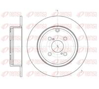 2x Disque de frein Essieu arrière plein 6705.00 REMSA pour TOYOTA COROLLA Break
