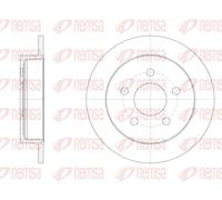 2x Disque de frein Essieu arrière plein 6719.00 REMSA pour OPEL CHEVROLET