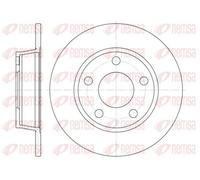 2x Disque de frein Essieu arrière plein 6723.00 REMSA pour AUDI A6 C5 ALLROAD C5