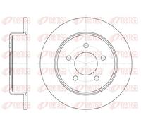 2x Disque de frein Essieu arrière plein 6746.00 REMSA pour CHRYSLER JEEP DODGE
