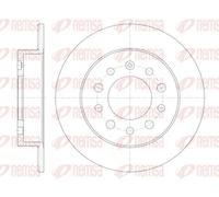 2x Disque de frein Essieu arrière plein 6762.00 REMSA pour HYUNDAI COUPE I