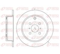 2x Disque de frein Essieu arrière plein 6805.00 REMSA pour TOYOTA YARIS COROLLA