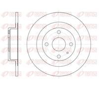 2x Disque de frein REMSA 6833.00 convient pour MAZDA