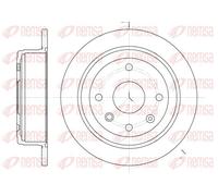 2x Disque de frein Essieu arrière plein 6876.00 REMSA pour CHEVROLET LACETTI