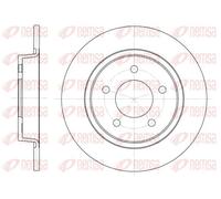 2x Disque de frein Essieu arrière plein 6880.00 REMSA pour MAZDA 3 5