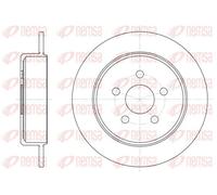 2x Disque de frein Essieu arrière plein 6901.00 REMSA pour CHRYSLER DODGE