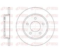 2x Disque de frein Essieu arrière plein 6906.00 REMSA pour MAZDA 3