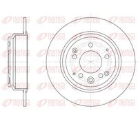 2x Disque de frein Essieu arrière plein 6922.00 REMSA pour HONDA LEGEND II