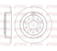 2x Disque de frein Essieu arrière plein 6923.00 REMSA pour MAZDA XEDOS 6 XEDOS 9