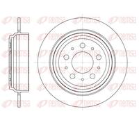 2x Disque de frein Essieu arrière plein 6924.00 REMSA pour VOLVO S70 V70 I