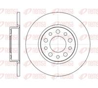 2x Disque de frein Essieu arrière plein 6967.00 REMSA pour ALFA ROMEO BRERA 159