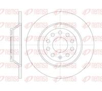 2x Disque de frein Essieu arrière plein 6969.00 REMSA pour AUDI A6 C6