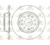 2x Disque de frein Essieu arrière plein 6973.00 ROADHOUSE pour VW SEAT SKODA