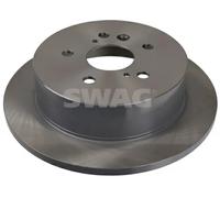 2x Disque de frein Essieu arrière plein 81 92 7478 SWAG pour TOYOTA PREVIA II