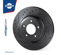2x Disque de frein Essieu arrière plein RT 1697-GL T5 ROTINGER pour HONDA