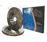 2x Disque de frein Essieu arrière ventilé 6051654 KRAFT AUTOMOTIVE pour SAAB