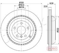 2x Disque de frein Essieu arrière ventilé 610519C JAPKO pour MERCEDES-BENZ