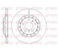 2x Disque de frein Essieu arrière ventilé 61155.10 REMSA pour VW AUDI