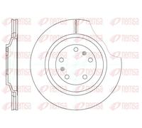 2x Disque de frein Essieu arrière ventilé 61206.10 REMSA pour VW AUDI BENTLEY