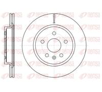 2x Disque de frein Essieu arrière ventilé 61284.10 REMSA pour OPEL SAAB