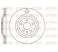 2x Disque de frein Essieu arrière ventilé 61309.10 REMSA pour AUDI ALLROAD C5