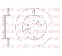 2x Disque de frein Essieu arrière ventilé 61402.10 REMSA pour MAZDA CX-7 CX-9