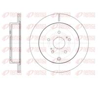 2x Disque de frein Essieu arrière ventilé 61416.10 REMSA pour SUZUKI