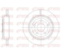 2x Disque de frein Essieu arrière ventilé 61513.10 REMSA pour JEEP
