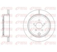 2x Disque de frein Essieu arrière ventilé 61536.10 REMSA pour SUBARU LEGACY V