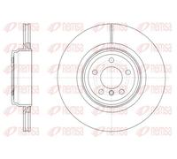 2x Disque de frein Essieu arrière ventilé 61599.10 REMSA pour BMW 7