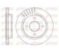 2x Disque de frein Essieu arrière ventilé 6160.10 REMSA pour FORD MONDEO I