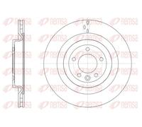 2x Disque de frein Essieu arrière ventilé 61612.10 REMSA pour LAND ROVER
