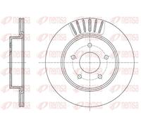 2x Disque de frein Essieu arrière ventilé 61623.10 REMSA pour NISSAN LEAF