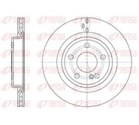 2x Disque de frein Essieu arrière ventilé 61633.10 REMSA pour MERCEDES-BENZ