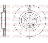 2x Disque de frein Essieu arrière ventilé 61759.10 REMSA