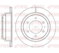 2x Disque de frein Essieu arrière ventilé 6515.10 REMSA pour OPEL LEXUS ISUZU