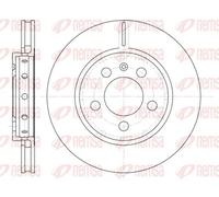 2x Disque de frein Essieu arrière ventilé 6646.10 REMSA pour AUDI VW SEAT SKODA