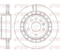 Remsa Disque de frein 6861.10 arrière ventilé – 2x pour SAAB 9-5 Break