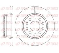 2x Disque de frein Essieu arrière ventilé 6930.10 REMSA pour AUDI V8 A6 C4