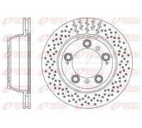 2x Disque de frein Essieu arrière ventilé 6941.10 REMSA pour PORSCHE 911 CAYMAN