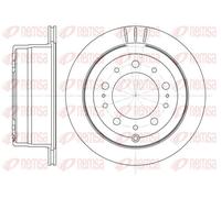 2x Disque de frein Essieu arrière ventilé 6948.10 REMSA pour LEXUS TOYOTA