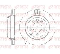 2x Disque de frein Essieu arrière ventilé 6971.10 REMSA pour AUDI PORSCHE VW