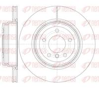 2x Disque de frein Essieu arrière ventilé 6976.10 REMSA pour BMW 3 Décapotable 3