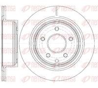 2x Disque de frein Essieu arrière ventilé 6998.10 REMSA pour NISSAN X-TRAIL II