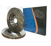 2x Disque de frein Essieu arrière ventilé de l'extérieur 6050550 pour VW AUDI