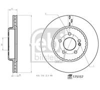 FEBI BILSTEIN 175157 Disque de frein