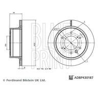 Disque de frein BLUE PRINT ADBP430187